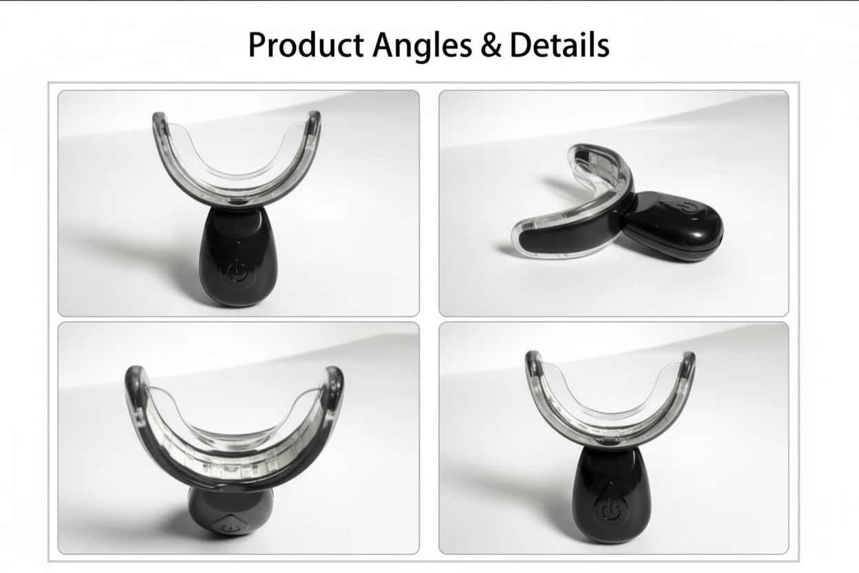 Product Angles & Details - LED Whitening Device